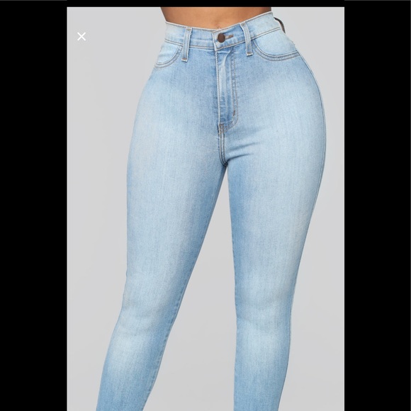 Fashionnova Light Wash Skinny Jeans 